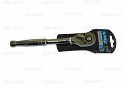 Ключ-тріскачка CrV 3/8 72T Apro (257017) з металевою ручкою